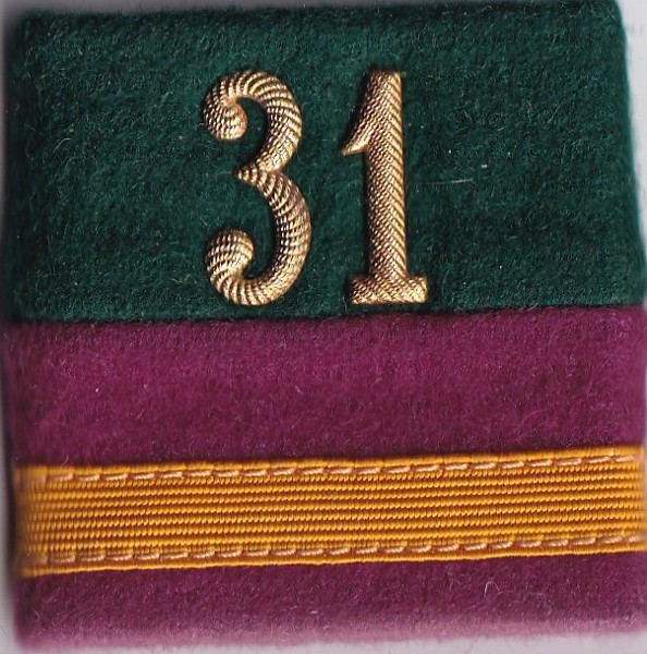 Bild von Major Schulterpatten Logistik mit Einteilung Infanterie 31. Preis gilt für 1 Stück 